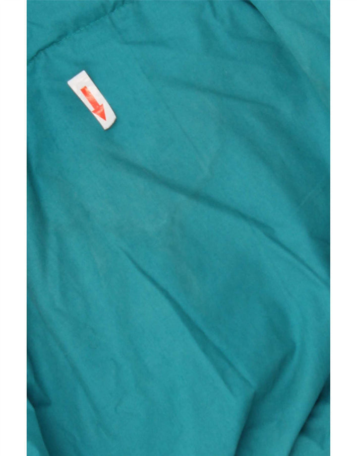 Vintage Mens Padded Jacket UK 42 XL Blue Colourblock Polyester