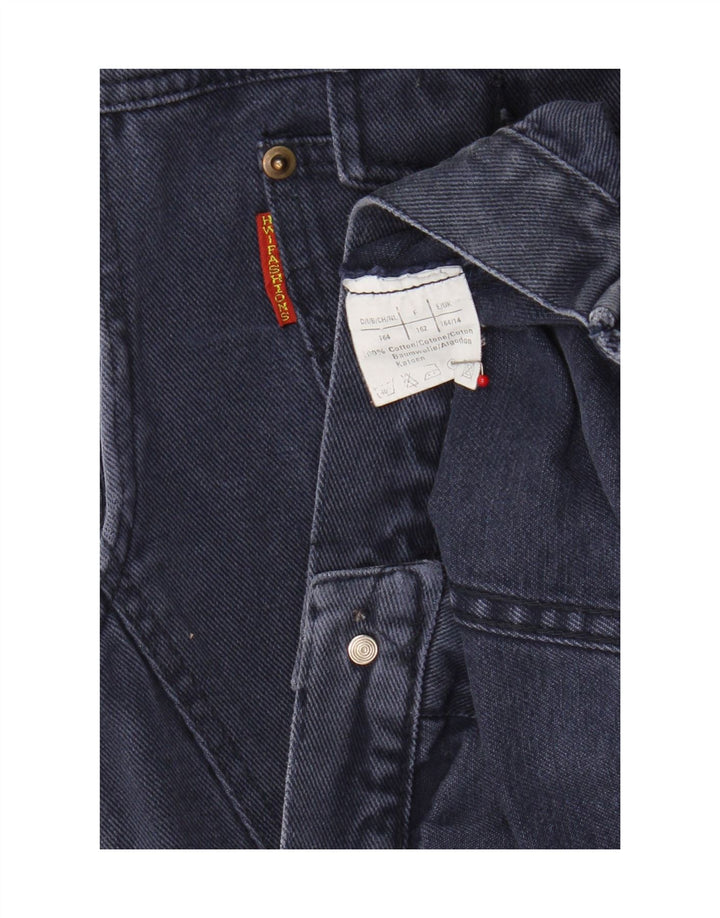 VINTAGE Boys Denim Gilet 13-14 Years Navy Blue Cotton Vintage Vintage and Second-Hand Vintage from Messina Hembry 