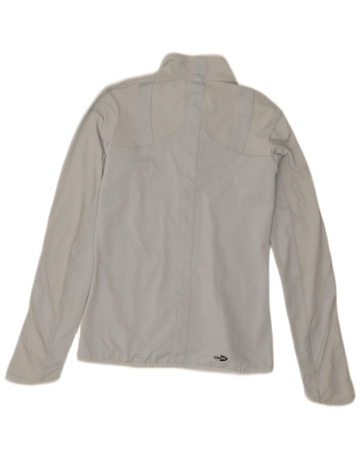 Adidas Womens Climacool Zip Neck Pullover Tracksuit Top UK 10 Small Grey