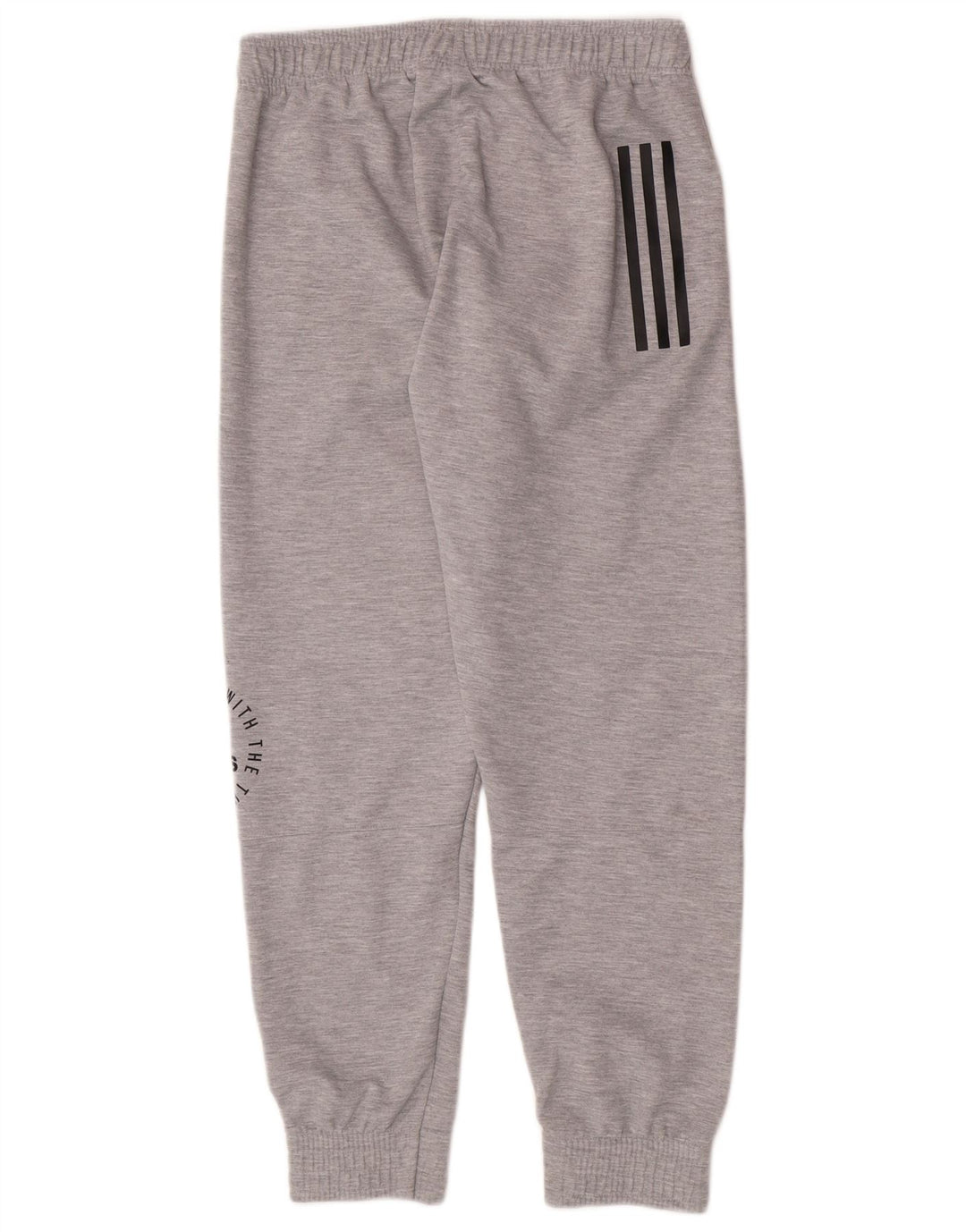 Adidas Mens Graphic Tracksuit Trousers Joggers Medium  Grey Polyester
