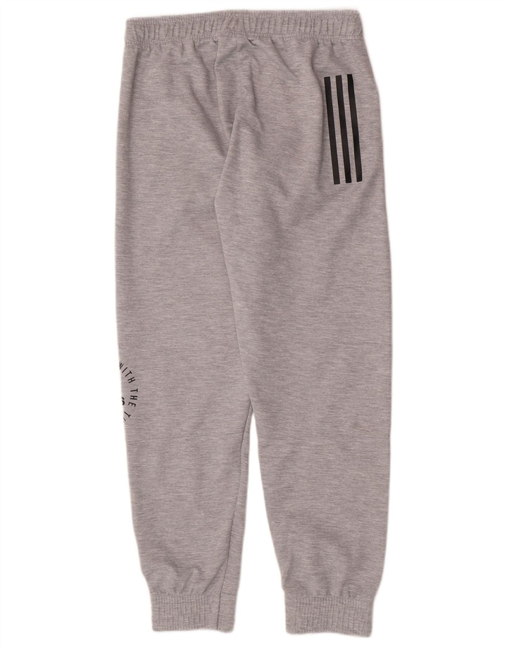 Adidas Mens Graphic Tracksuit Trousers Joggers Medium  Grey Polyester
