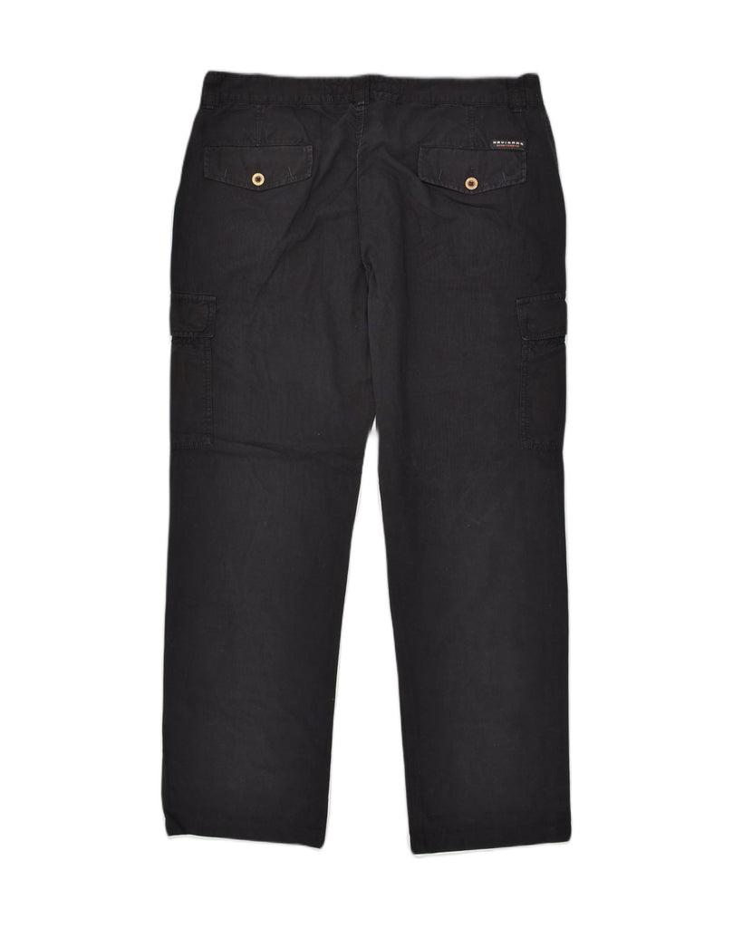 NAVIGARE Mens Straight Cargo Trousers IT 54 2XL  W40 L31  Navy Blue Cotton | Vintage Navigare | Thrift | Second-Hand Navigare | Used Clothing | Messina Hembry 