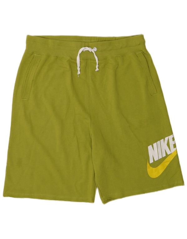 Nike Mens Graphic Sport Shorts XL Green Cotton