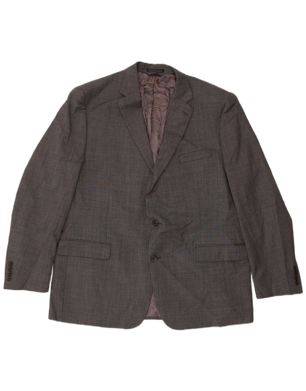 Ralph Lauren Mens Longline 2 Button Blazer Jacket UK 46 2XL Grey Classic