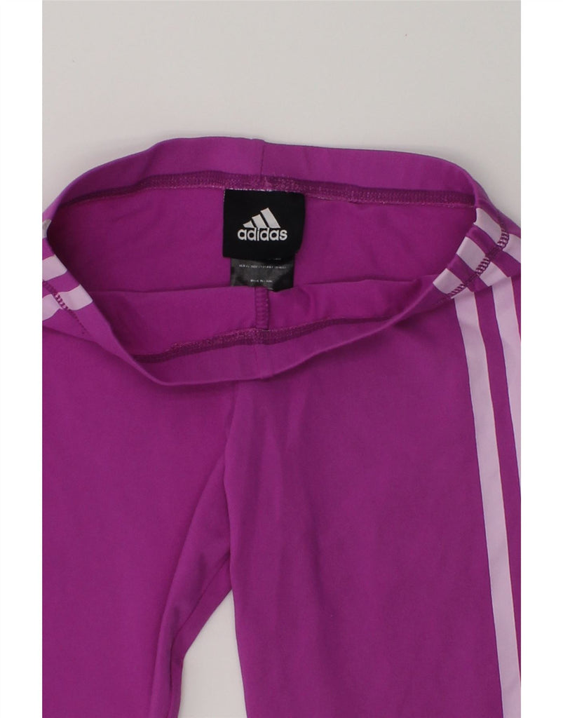 ADIDAS Girls Tracksuit Trousers 5-6 Years Purple Polyester | Vintage Adidas | Thrift | Second-Hand Adidas | Used Clothing | Messina Hembry 