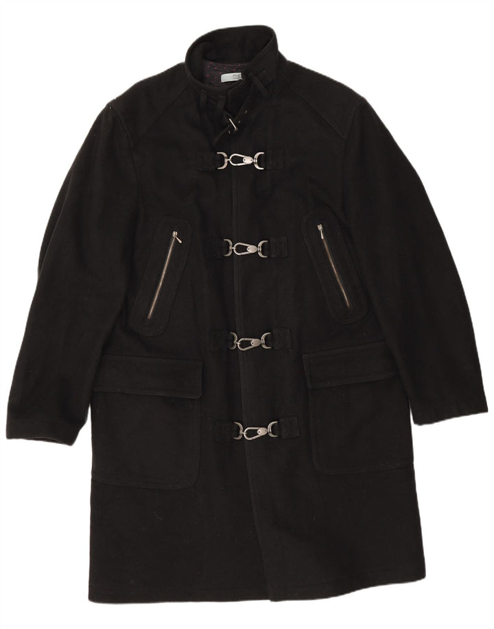 Red by Valentino Mens Duffle Coat IT 50 Large Black Wool