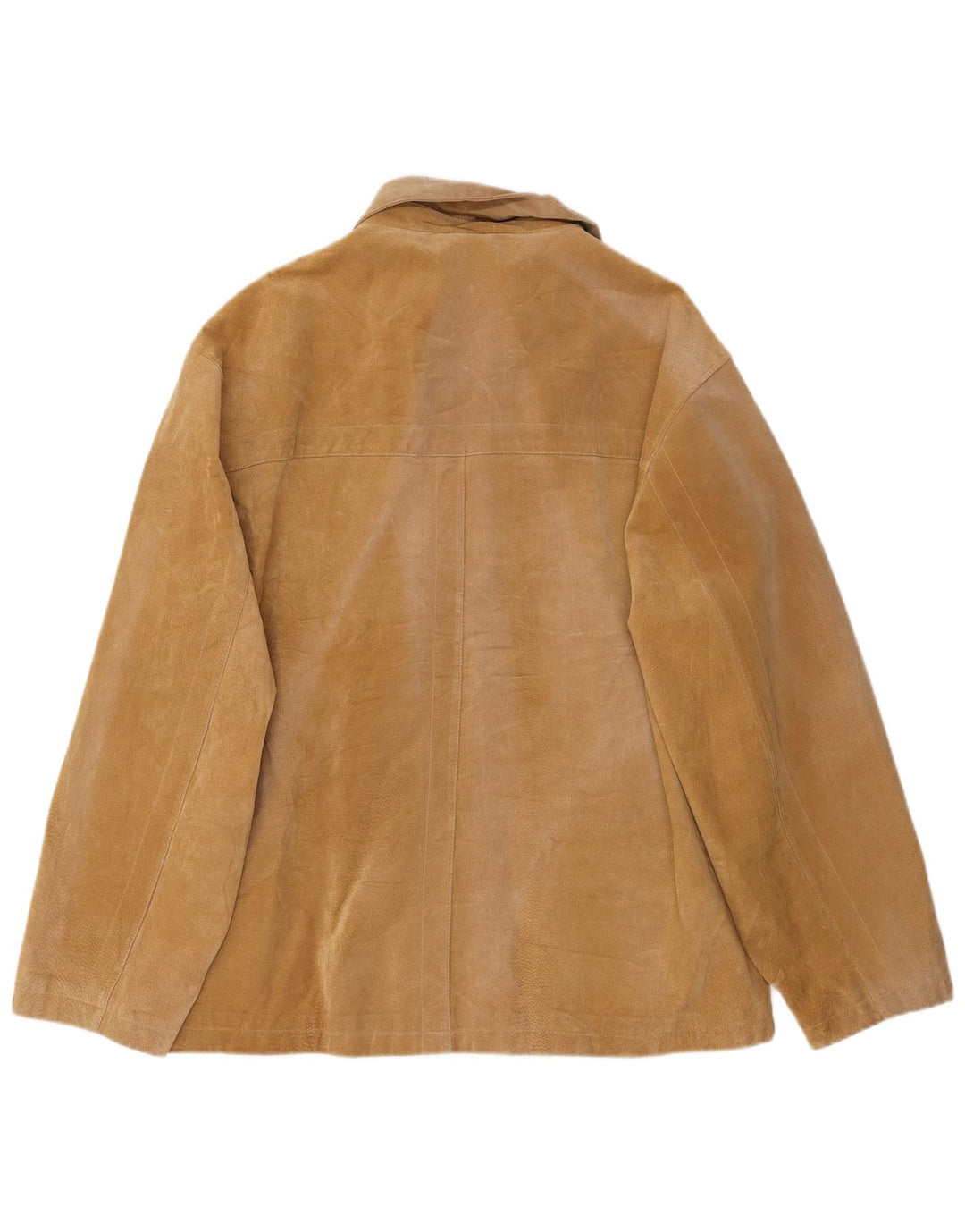 LERROS Mens Suede Jacket UK 42 XL Beige Leather