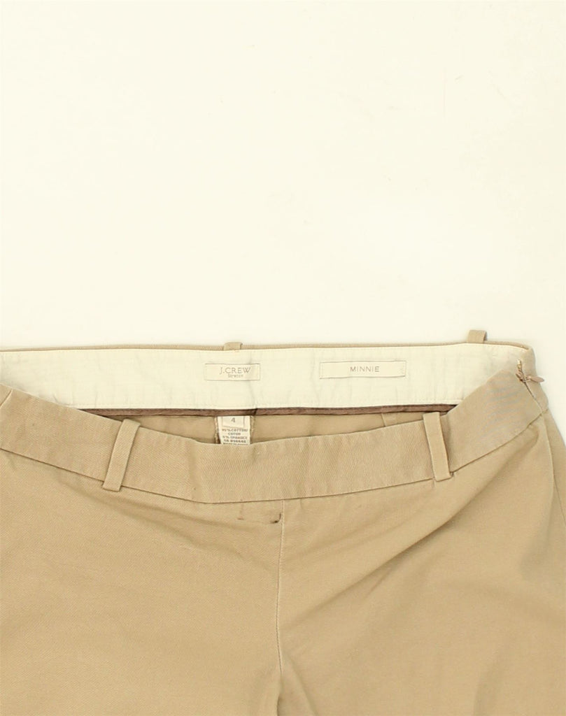 J. CREW Womens Minnie Tapered Casual Trousers US 4 XS W29 L26 Beige Cotton | Vintage J. Crew | Thrift | Second-Hand J. Crew | Used Clothing | Messina Hembry 