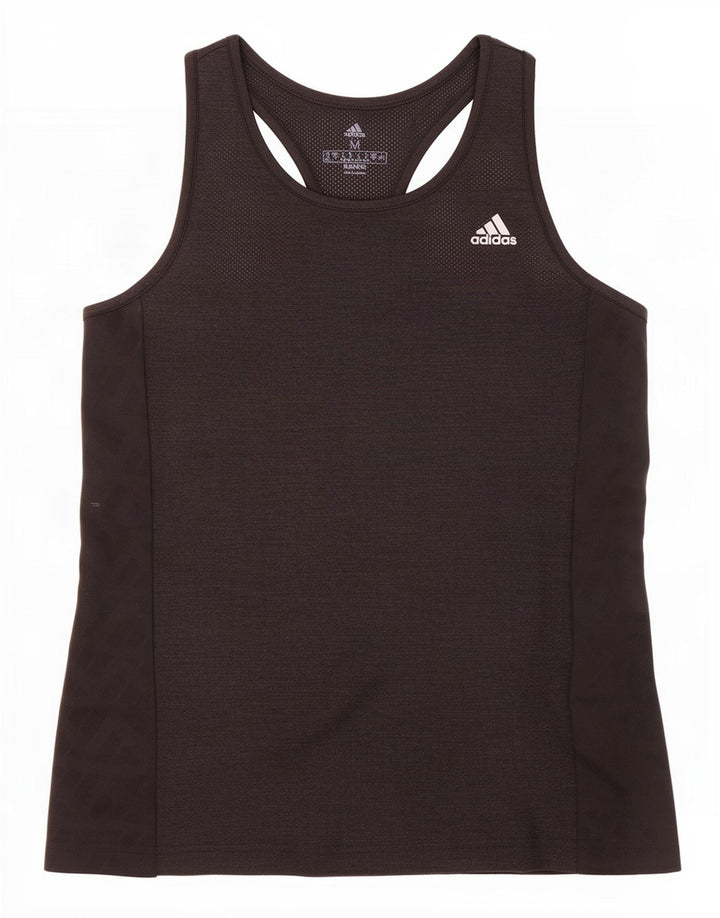 Adidas Womens Vest Top UK 12/14 Medium Black