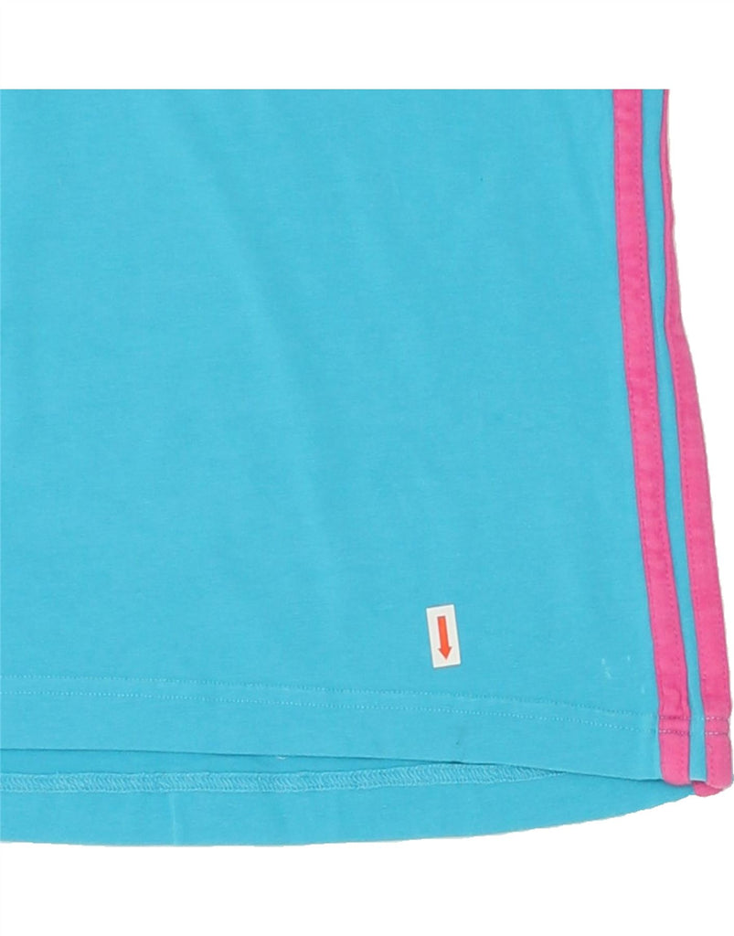 ADIDAS Womens Vest Top UK 12 Medium Blue Vintage Adidas and Second-Hand Adidas from Messina Hembry 