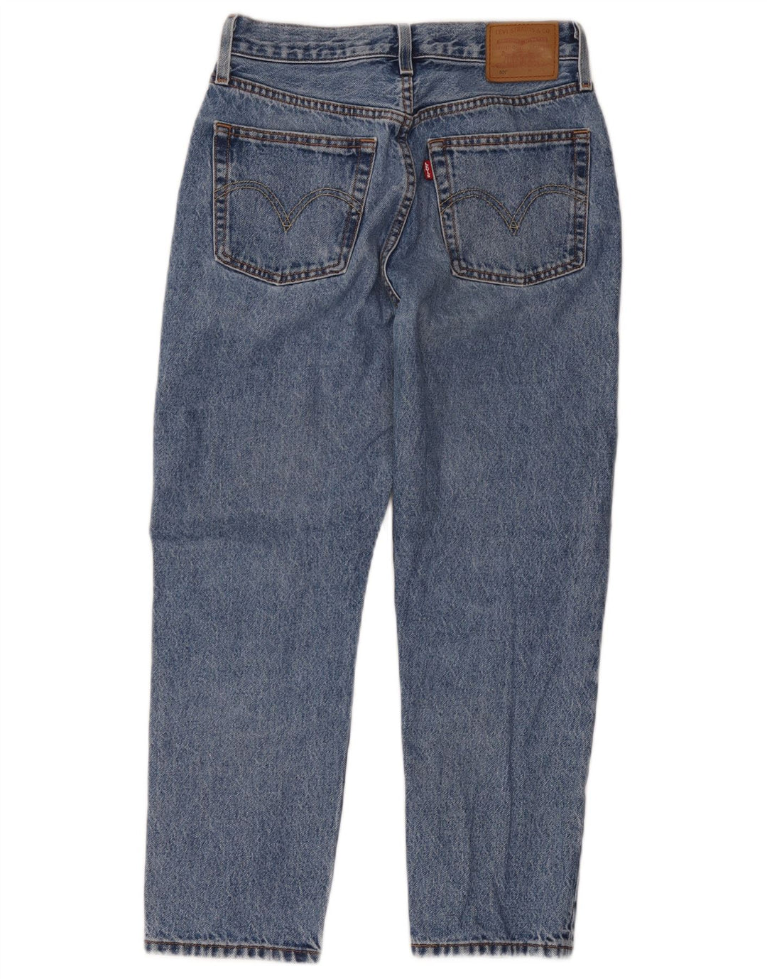 Levi's Womens 501 Straight Jeans W26 L26 Blue Cotton