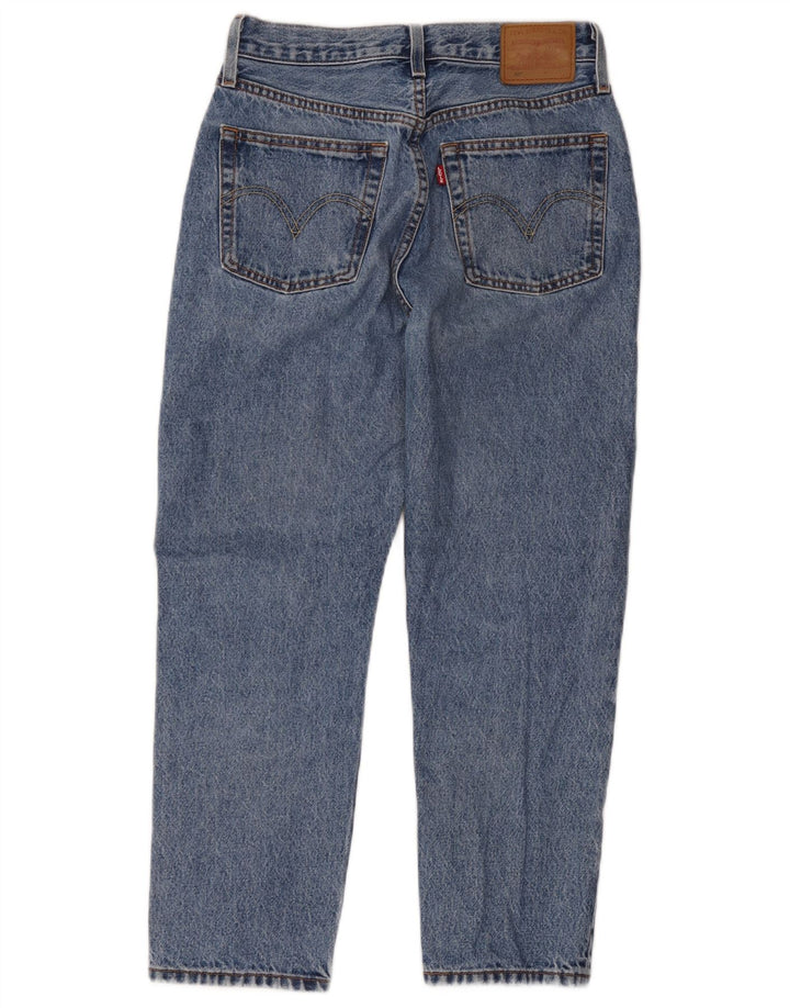 Levi's Womens 501 Straight Jeans W26 L26 Blue Cotton