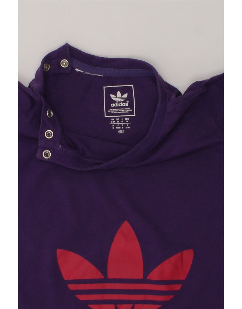 ADIDAS Baby Girls Graphic T-Shirt Top 12-18 Months Purple Cotton | Vintage Adidas | Thrift | Second-Hand Adidas | Used Clothing | Messina Hembry 