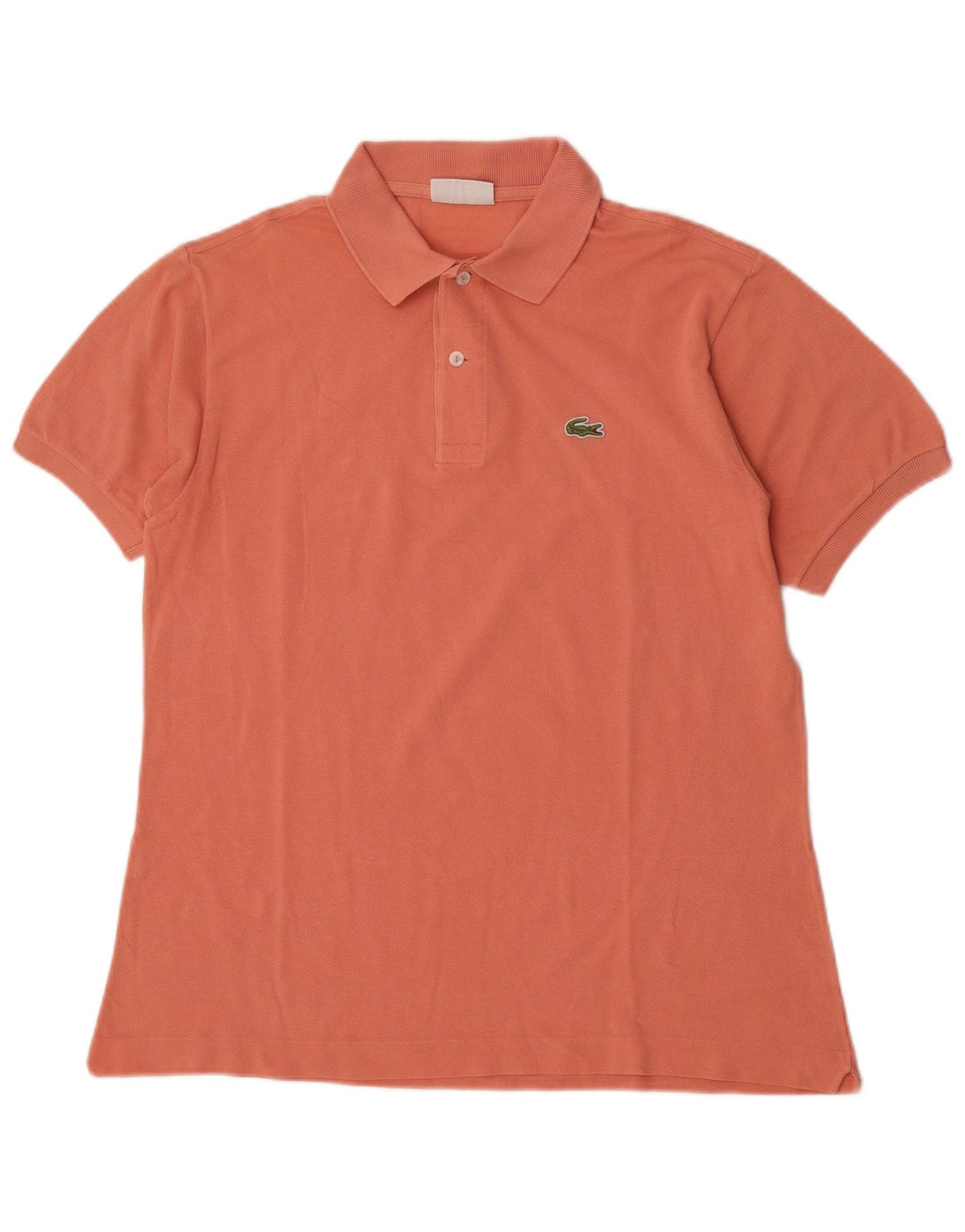 Lacoste Mens Polo Shirt Size 4 Medium Pink Cotton