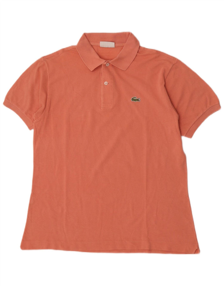 Lacoste Mens Polo Shirt Size 4 Medium Pink Cotton