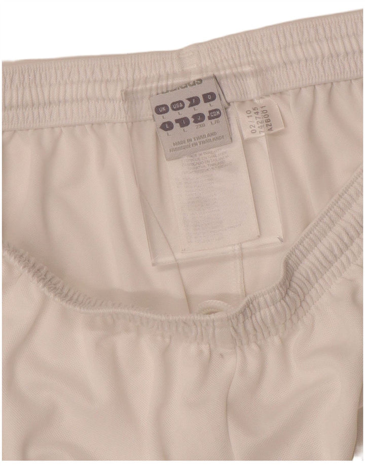Adidas Mens Climalite Sport Shorts Large White Polyester