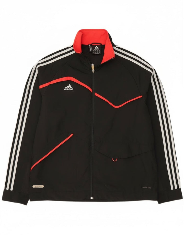 Adidas Mens Clima 365 Tracksuit Top Jacket Medium Black Polyester