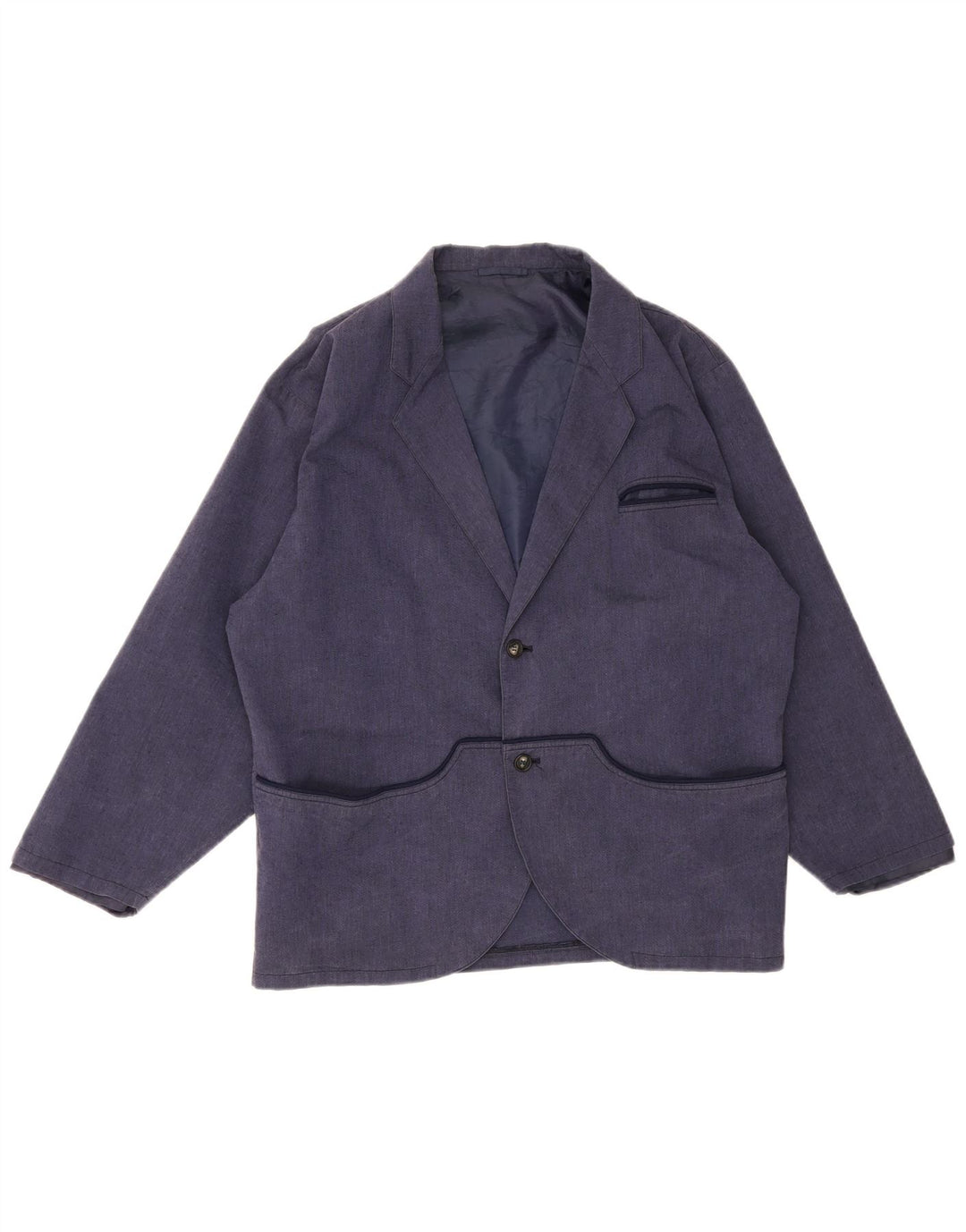 Vintage Mens 2 Button Blazer Jacket IT 48 Medium Navy Blue