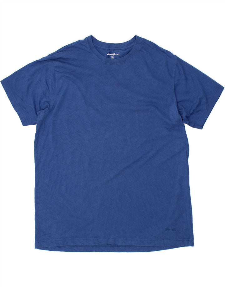 EDDIE BAUER Mens T-Shirt Top XL Blue Cotton Vintage Eddie Bauer and Second-Hand Eddie Bauer from Messina Hembry 