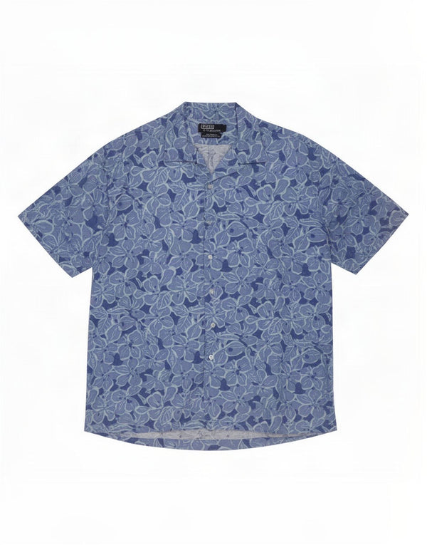 Polo Ralph Lauren Mens Caldwell Hawaiian Short Sleeve Shirt 2XL Blue Floral