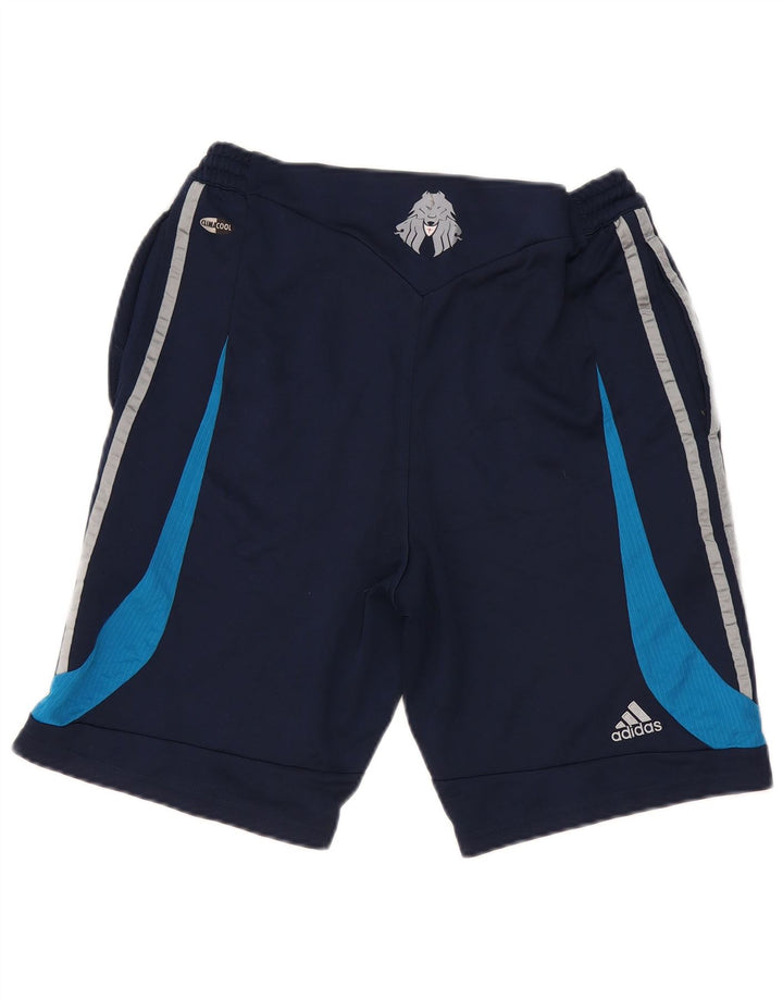Adidas Mens Predator Sport Shorts Medium  Navy Blue Colourblock Polyester