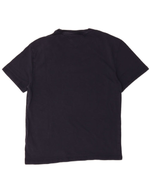 Tommy Hilfiger Mens Graphic T-Shirt Top Small Navy Blue Cotton