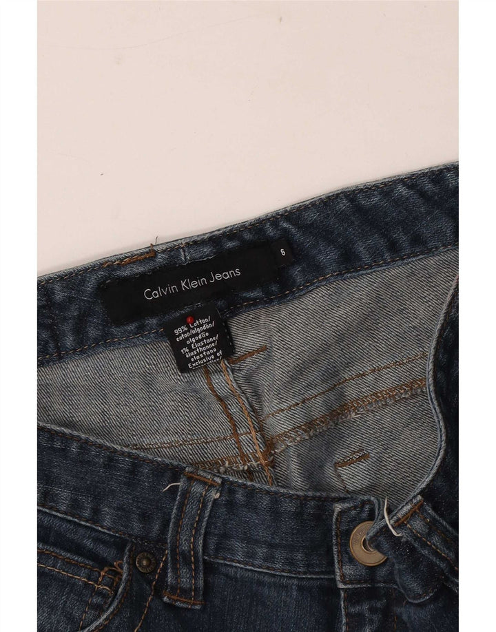Calvin Klein Womens Bootcut Jeans US 6 Medium W30 L31 Blue Cotton