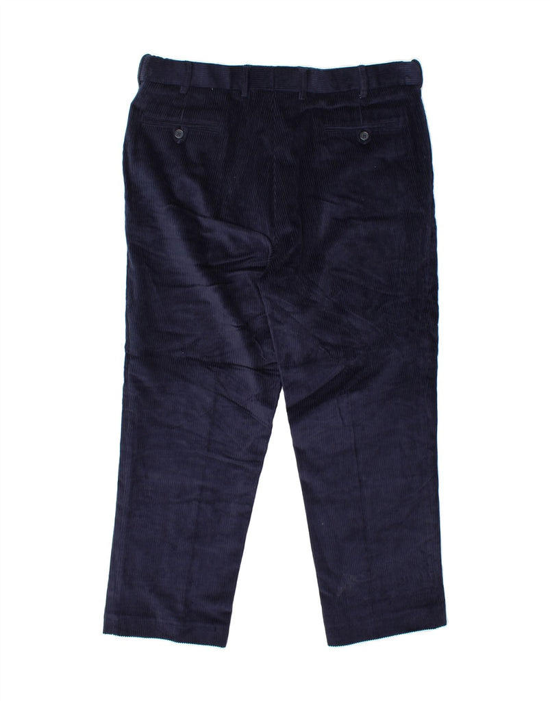 PETER CHRISTIAN Mens Pegged Corduroy Trousers W40 L29 Navy Blue Cotton Vintage Peter Christian and Second-Hand Peter Christian from Messina Hembry 