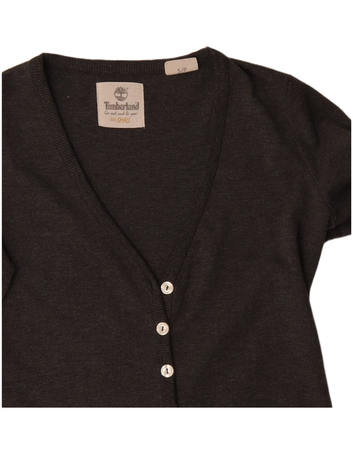 TIMBERLAND Womens Cardigan Sweater UK 10 Small Grey