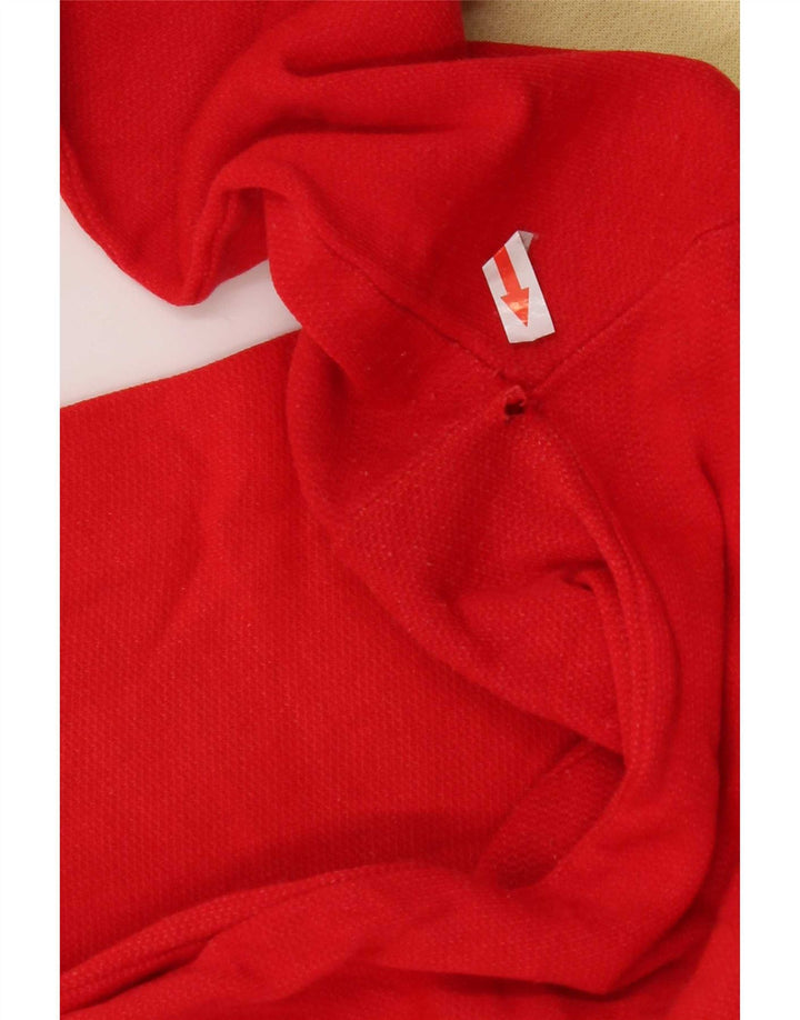 Vintage Mens Sweatshirt Jumper Large Red Colourblock