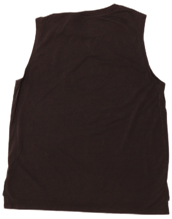 NIKE Mens Graphic Vest Top Medium Black