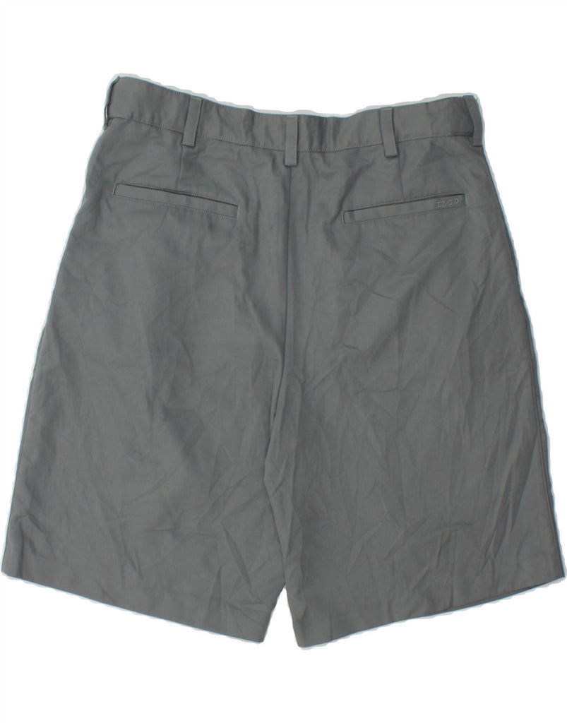 IZOD Mens Golf Classic Fit Pegged Chino Shorts W33 Medium Grey Polyester Vintage Izod and Second-Hand Izod from Messina Hembry 