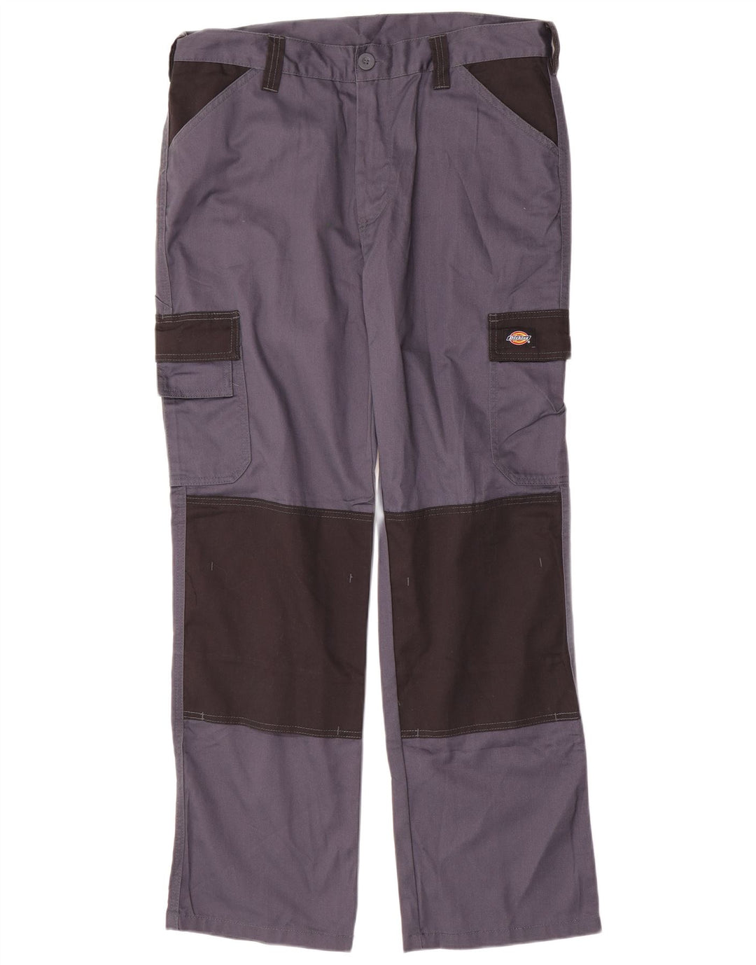 DICKIES Mens Straight Cargo Trousers W36 L31  Navy Blue Colourblock
