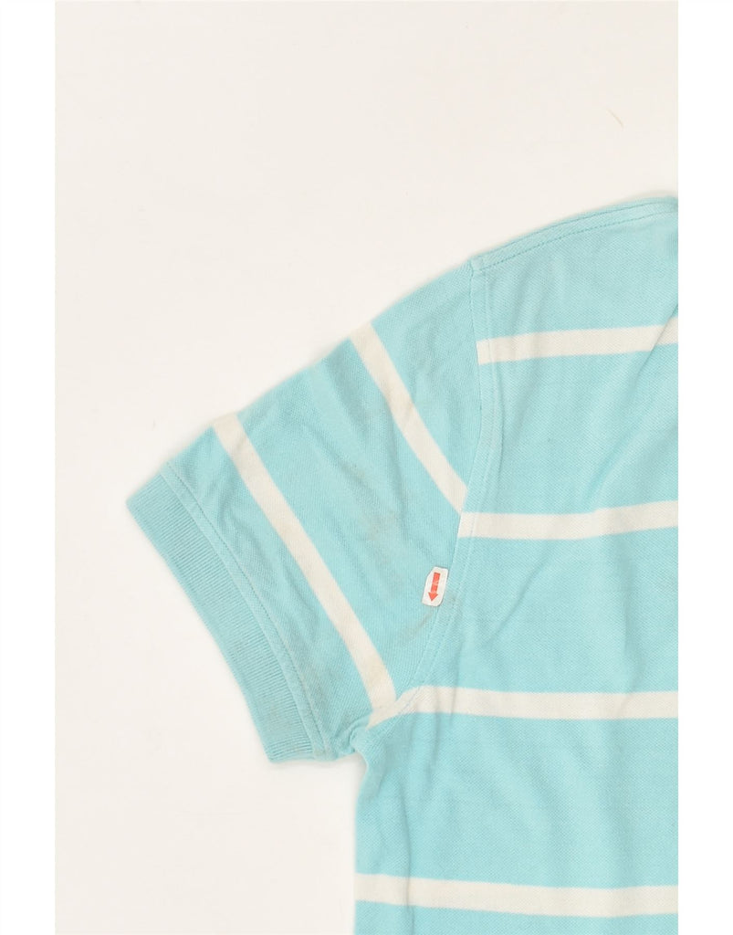 TOMMY HILFIGER Mens Custom Fit Polo Shirt Medium Blue Striped Cotton | Vintage Tommy Hilfiger | Thrift | Second-Hand Tommy Hilfiger | Used Clothing | Messina Hembry 