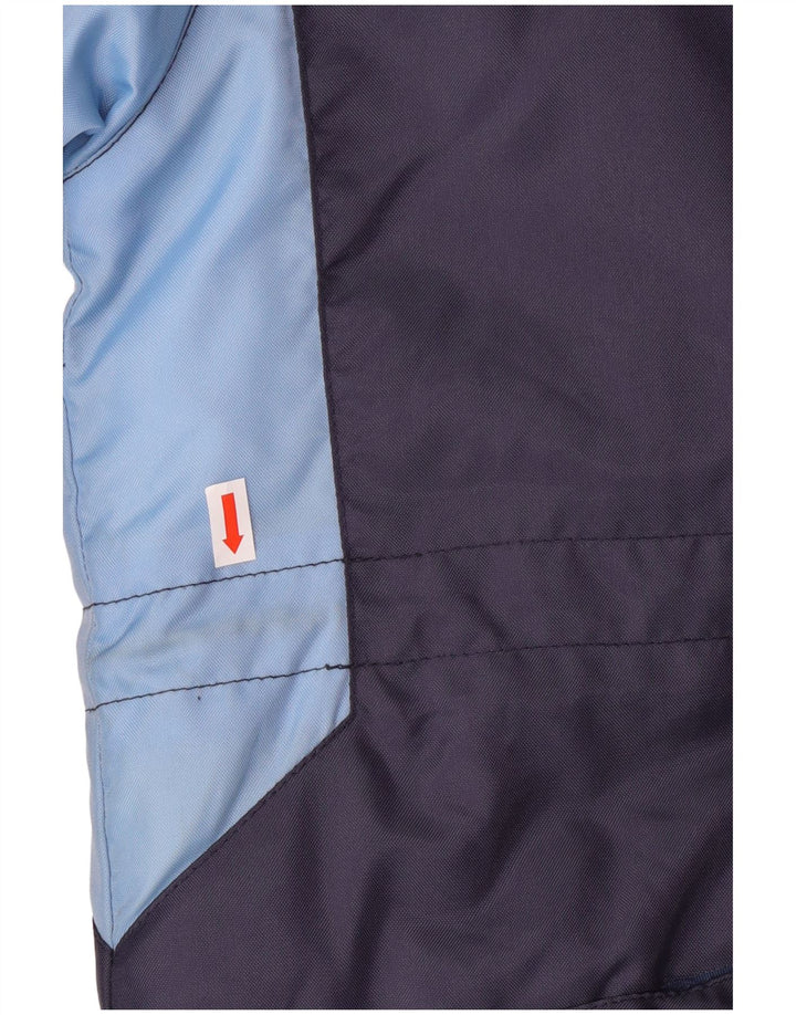 UMBRO Mens Hooded Padded Coat UK 38 Medium Navy Blue Colourblock Nylon