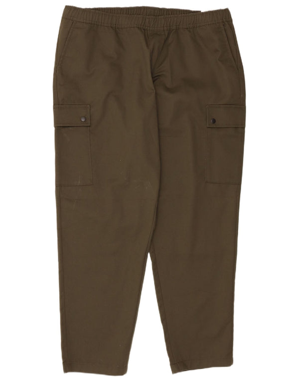 Jack & Jones Mens Straight Cargo Trousers 3XL W46 L31 Khaki Polyester