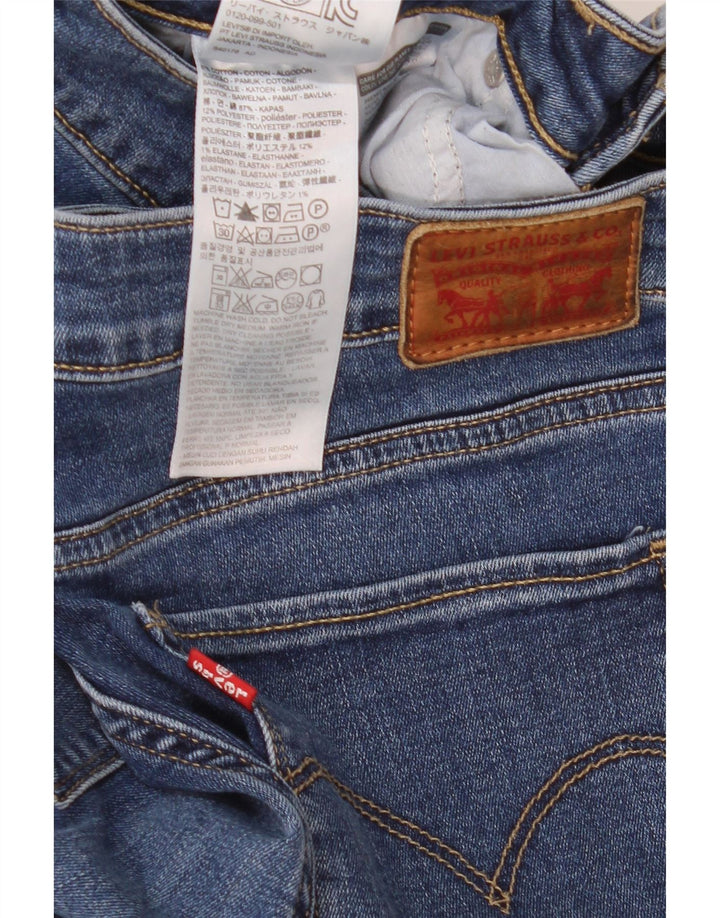 Levi's Womens 711 Slim Jeans W32 L30 Blue Cotton