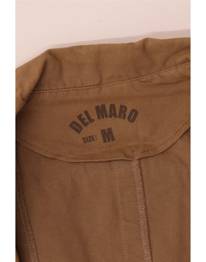 Vintage Mens Military Graphic 1 Button Blazer Jacket UK 38 Medium Beige