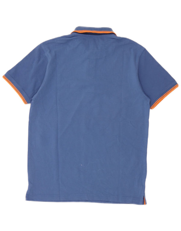Avirex Mens Polo Shirt Medium Blue Cotton