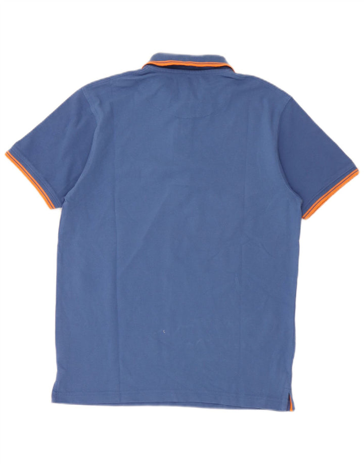 Avirex Mens Polo Shirt Medium Blue Cotton