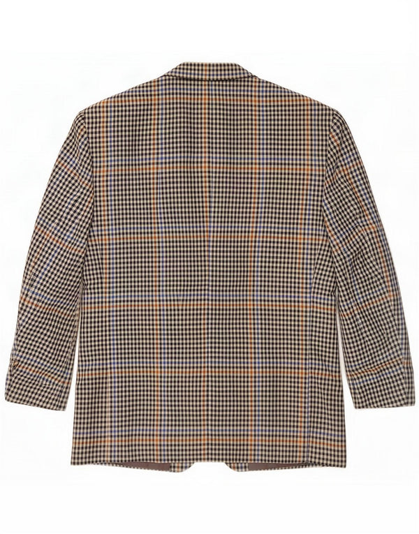 Ferre Mens 2 Button Blazer Jacket IT 52 XL Multicoloured Gingham