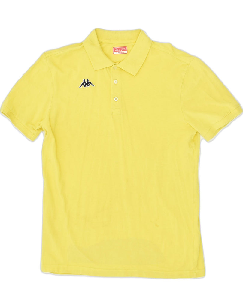 KAPPA Mens Polo Shirt XL Yellow Cotton | Vintage Kappa | Thrift | Second-Hand Kappa | Used Clothing | Messina Hembry 