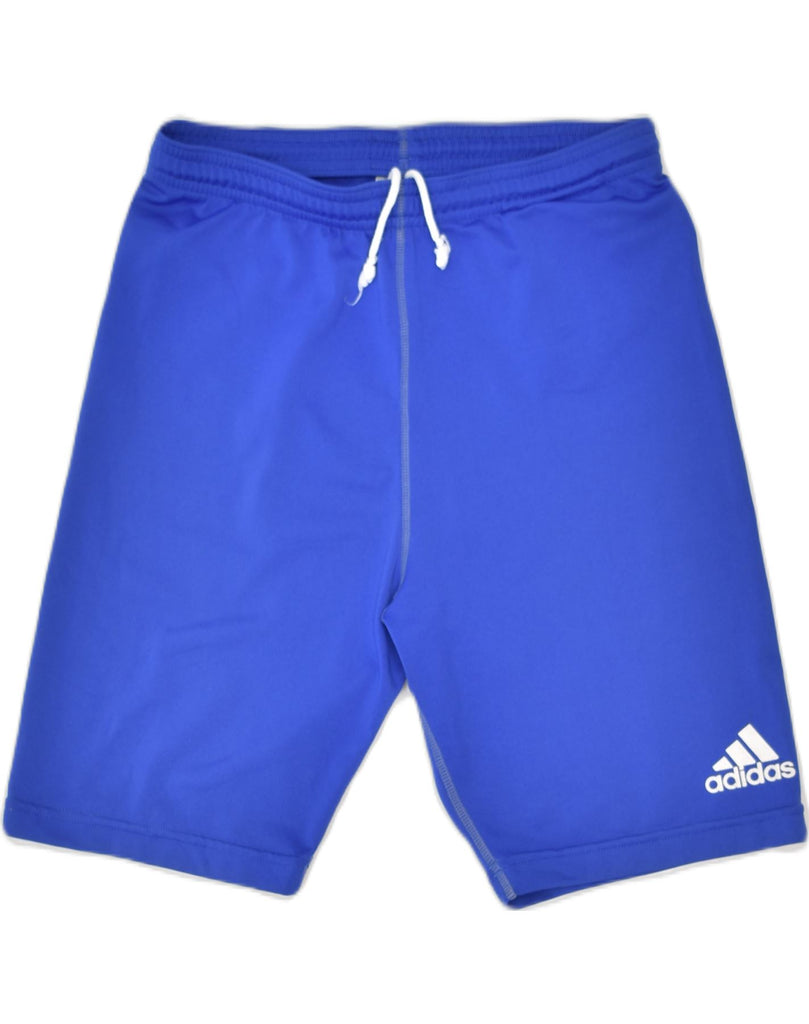 ADIDAS Mens Sport Shorts W34 Medium Blue Polyester | Vintage | Thrift | Second-Hand | Used Clothing | Messina Hembry 