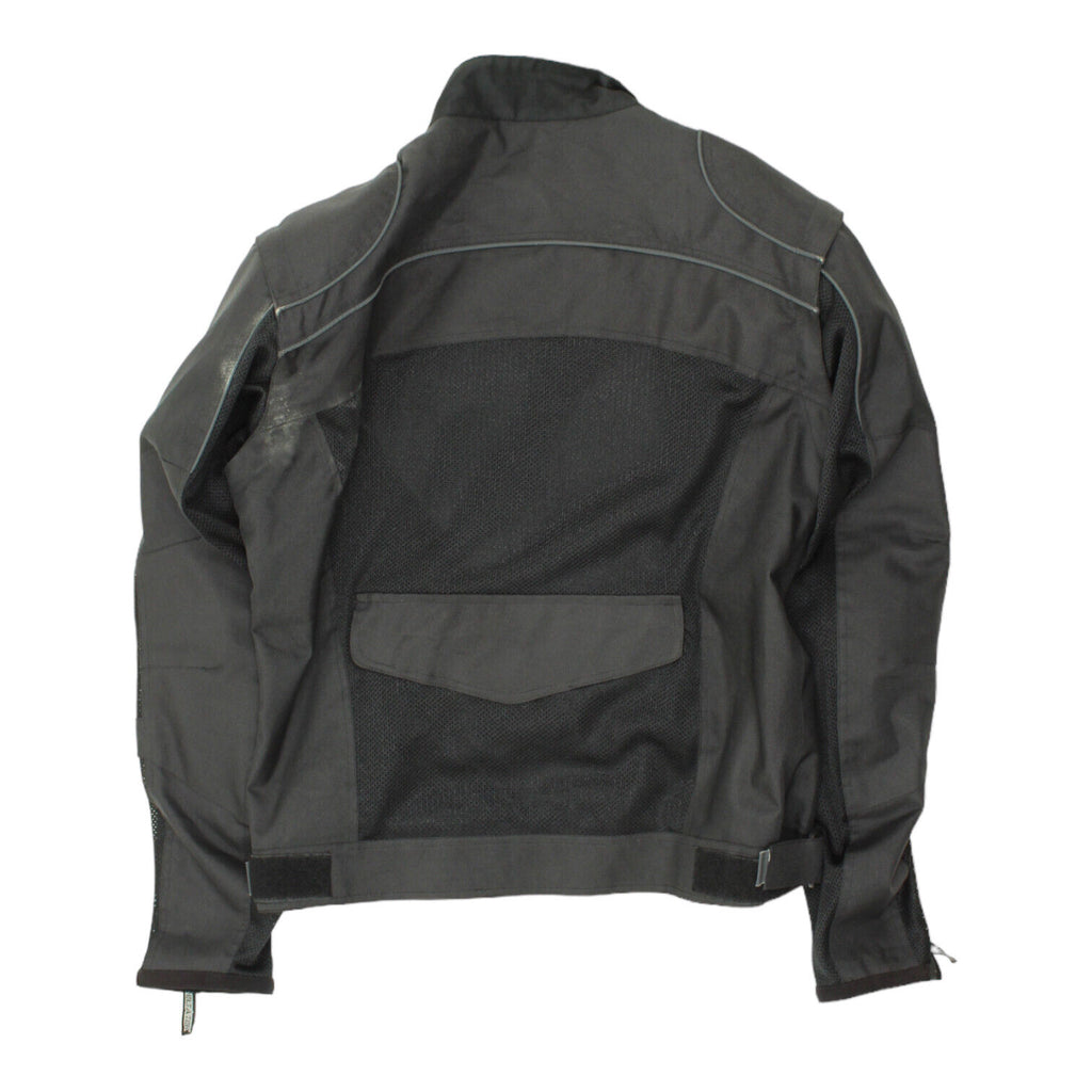 Delta Tek Mens Black Motorcycle Jacket | Vintage Protective Biker Gear VTG | Vintage Messina Hembry | Thrift | Second-Hand Messina Hembry | Used Clothing | Messina Hembry 
