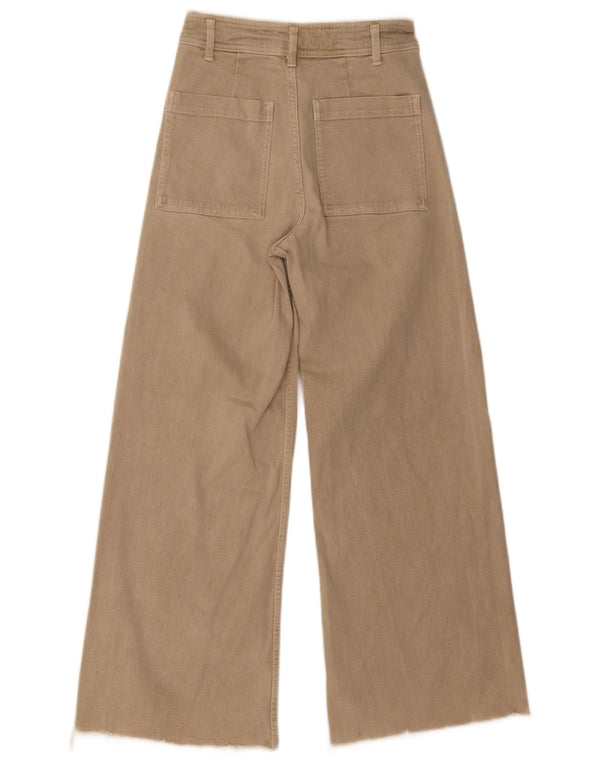Zara Womens The Marine Straight Jeans EU 36 XS W26 L28 Beige