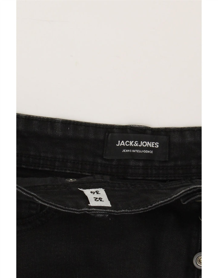 JACK & JONES Mens Skinny Jeans W32 L34 Black Polyester Vintage Jack & Jones and Second-Hand Jack & Jones from Messina Hembry 