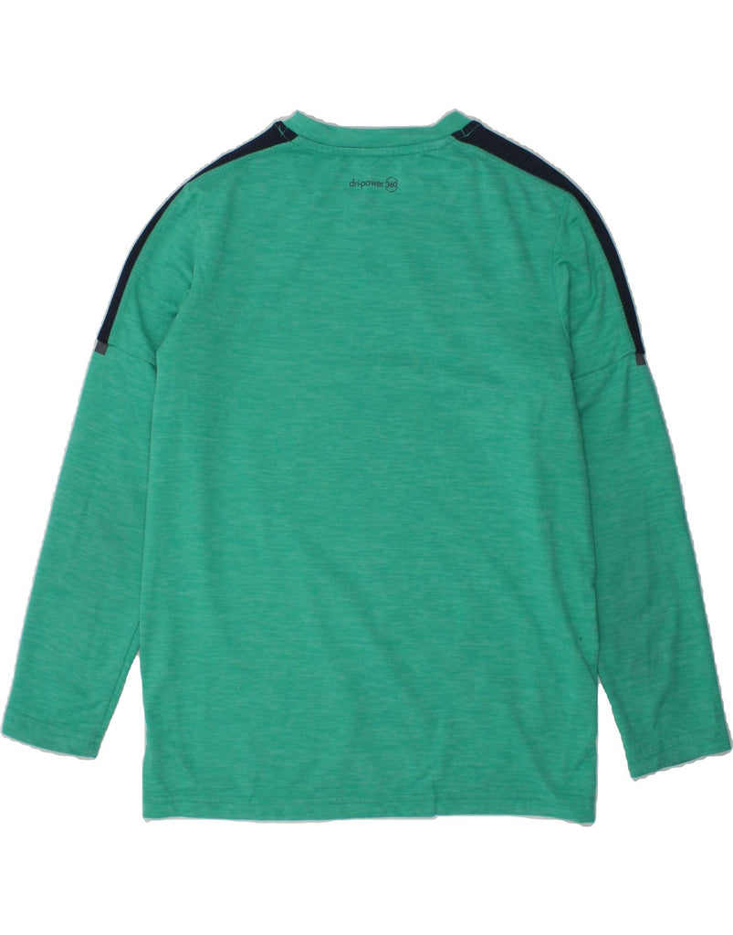 RUSSELL ATHLETIC Boys Top Long Sleeve 7-8 Years Medium  Green | Vintage Russell Athletic | Thrift | Second-Hand Russell Athletic | Used Clothing | Messina Hembry 