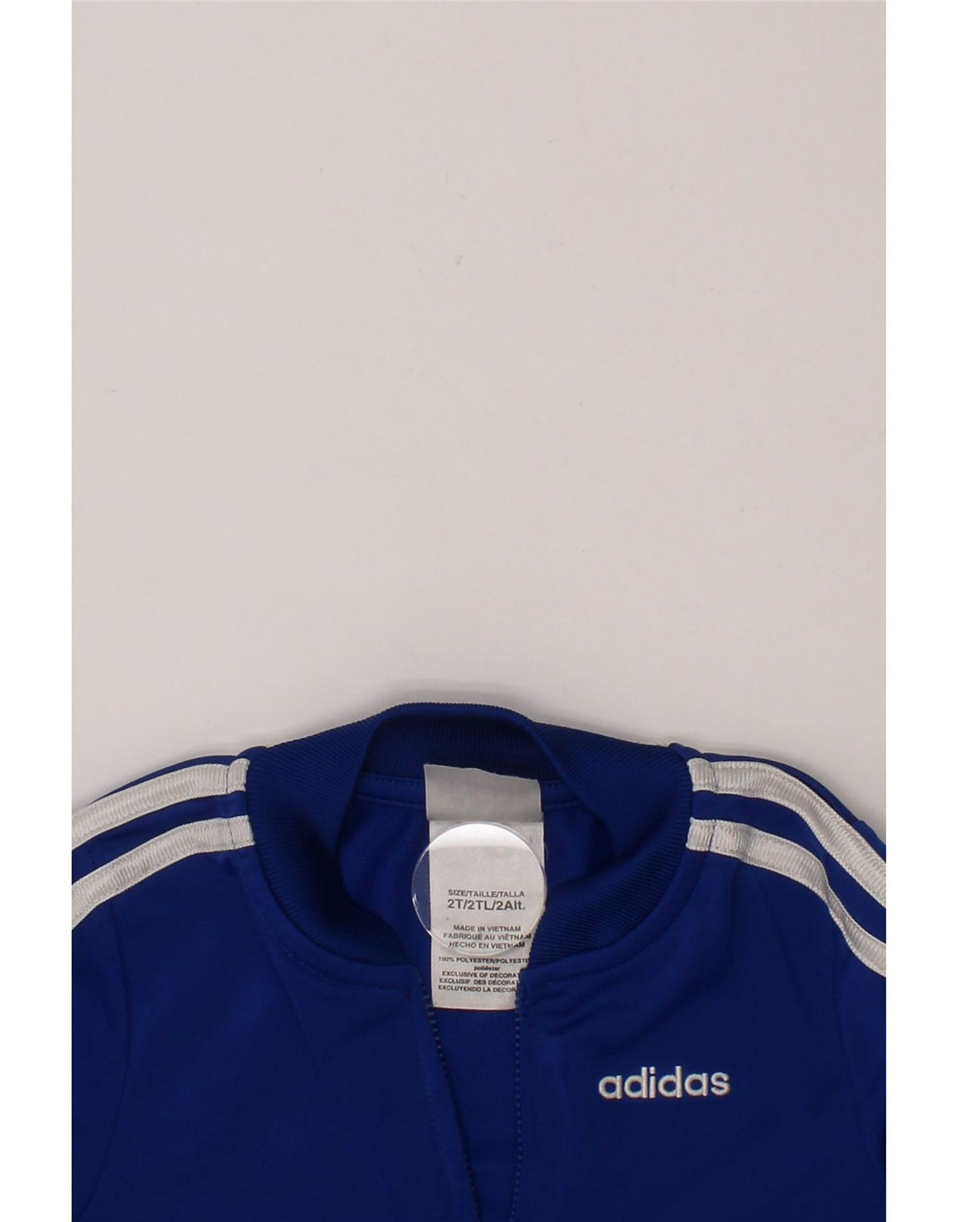 ADIDAS Baby Boys Tracksuit Top Jacket 18-24 Months Blue Polyester Vintage Adidas and Second-Hand Adidas from Messina Hembry 