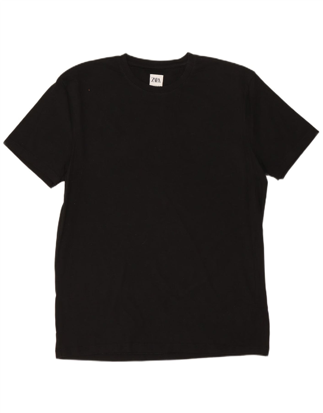ZARA Mens Slim Fit T-Shirt Top XL Black