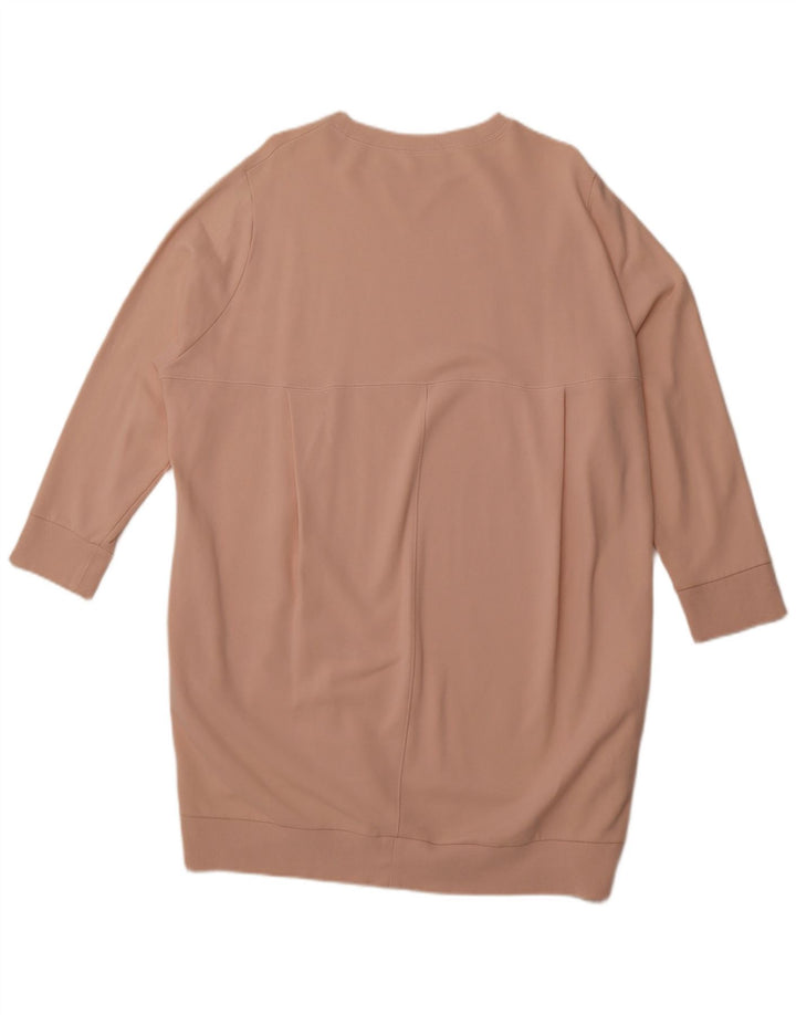 COS Womens Oversized Jumper Dress UK 14 Medium Pink Cotton
